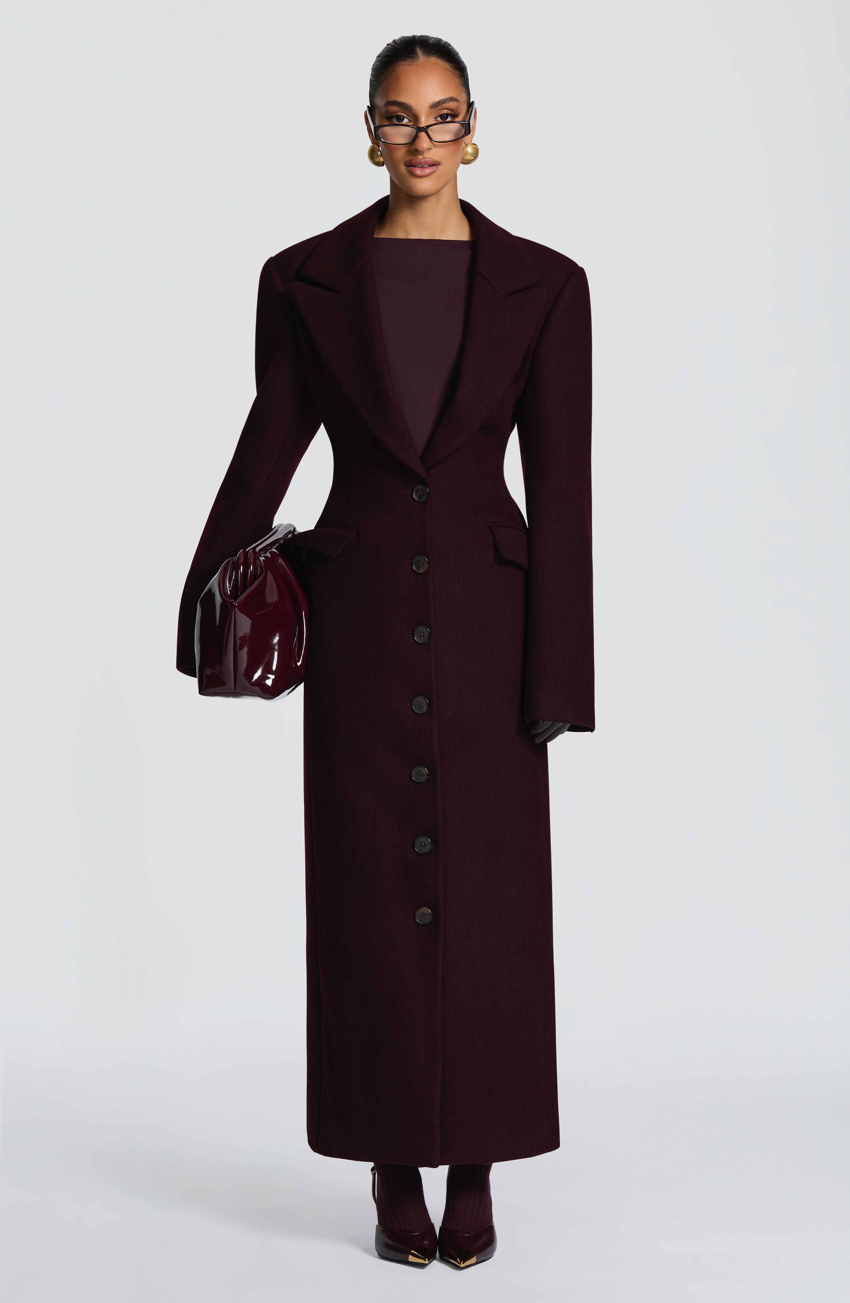 Ursula Coat - Plum Jacket Babyboo Fashion Premium Exclusive Design