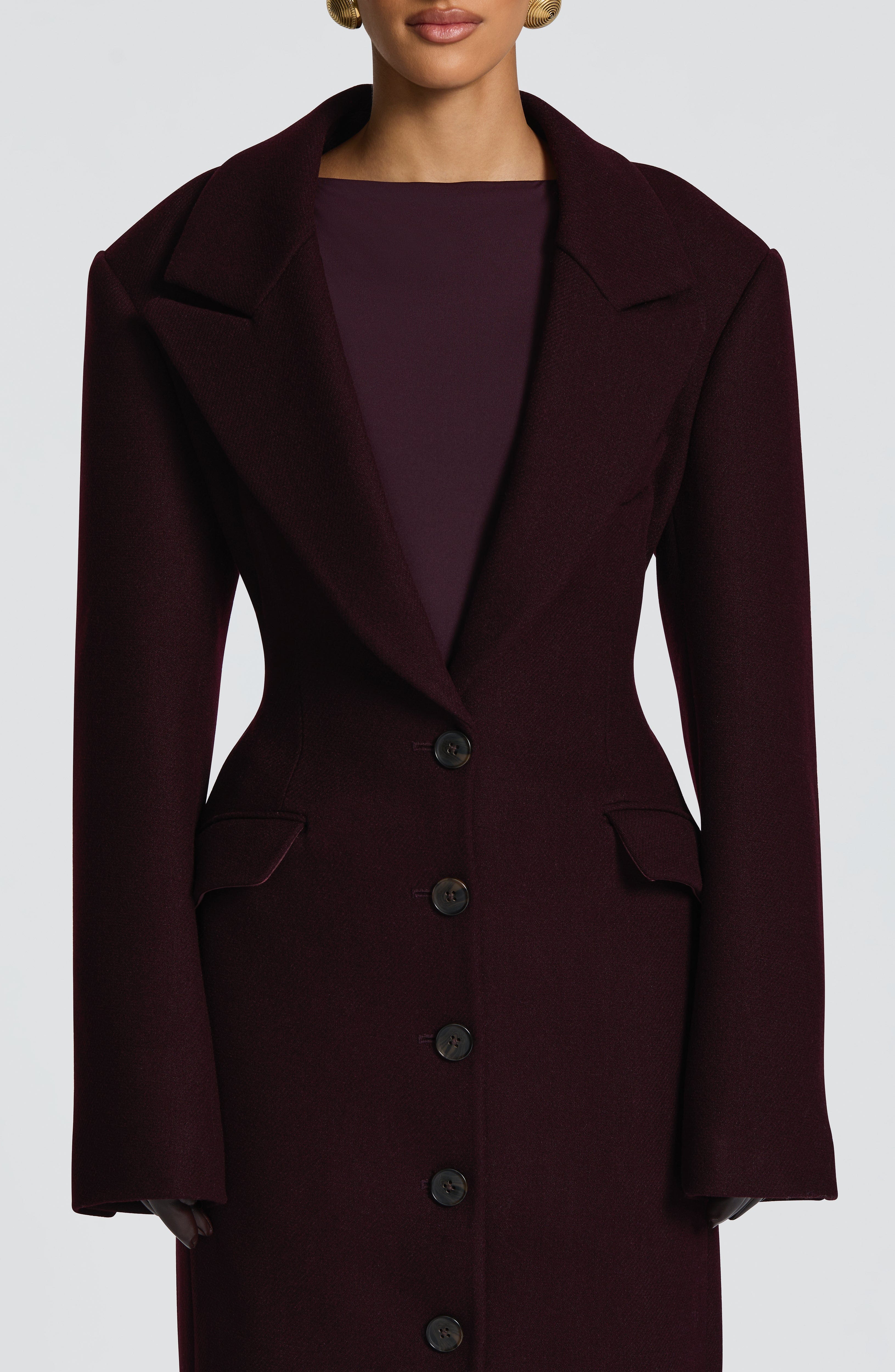 Ursula Coat - Plum Jacket Babyboo Fashion Premium Exclusive Design