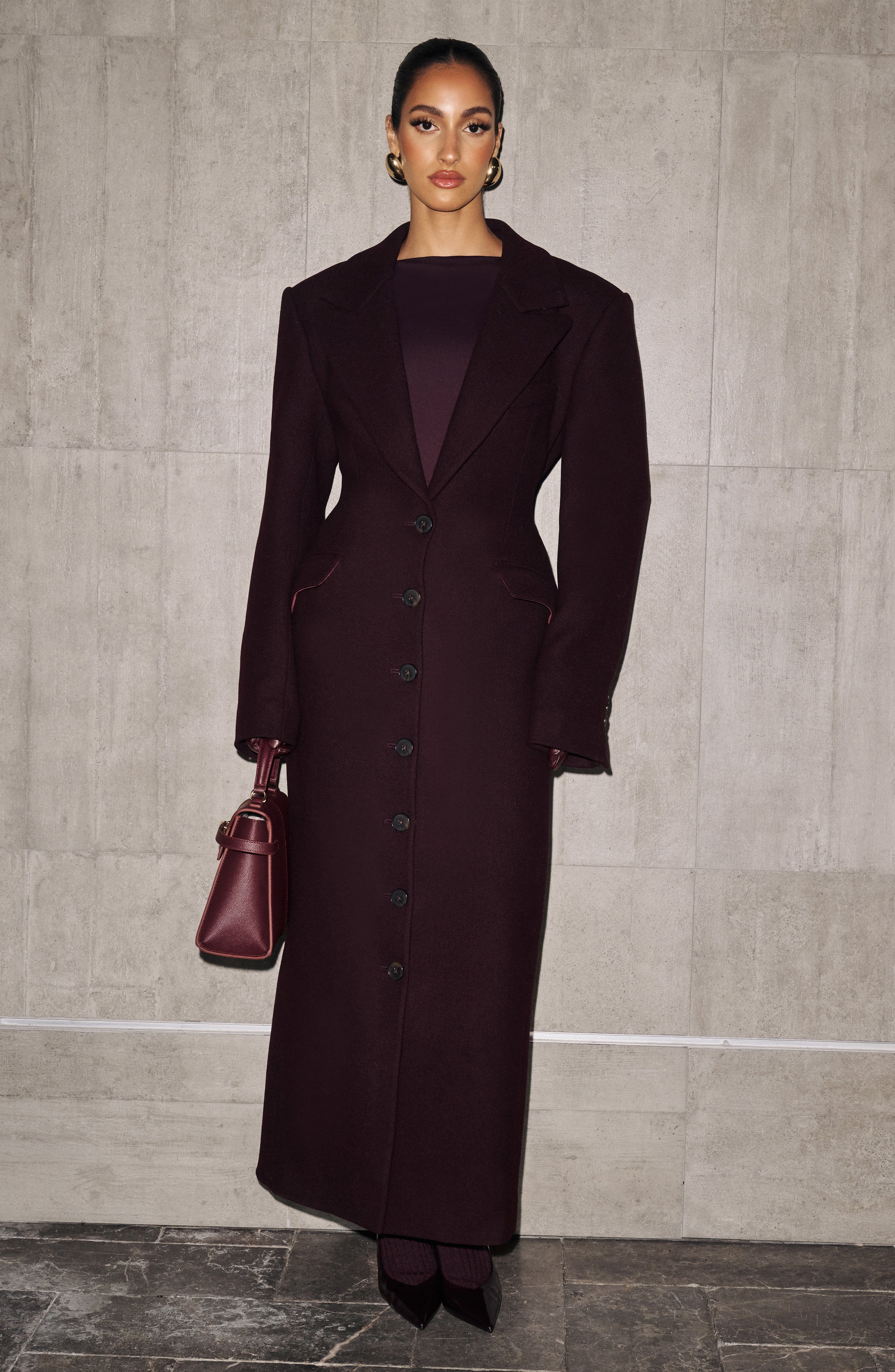 Ursula Coat - Plum Jacket Babyboo Fashion Premium Exclusive Design
