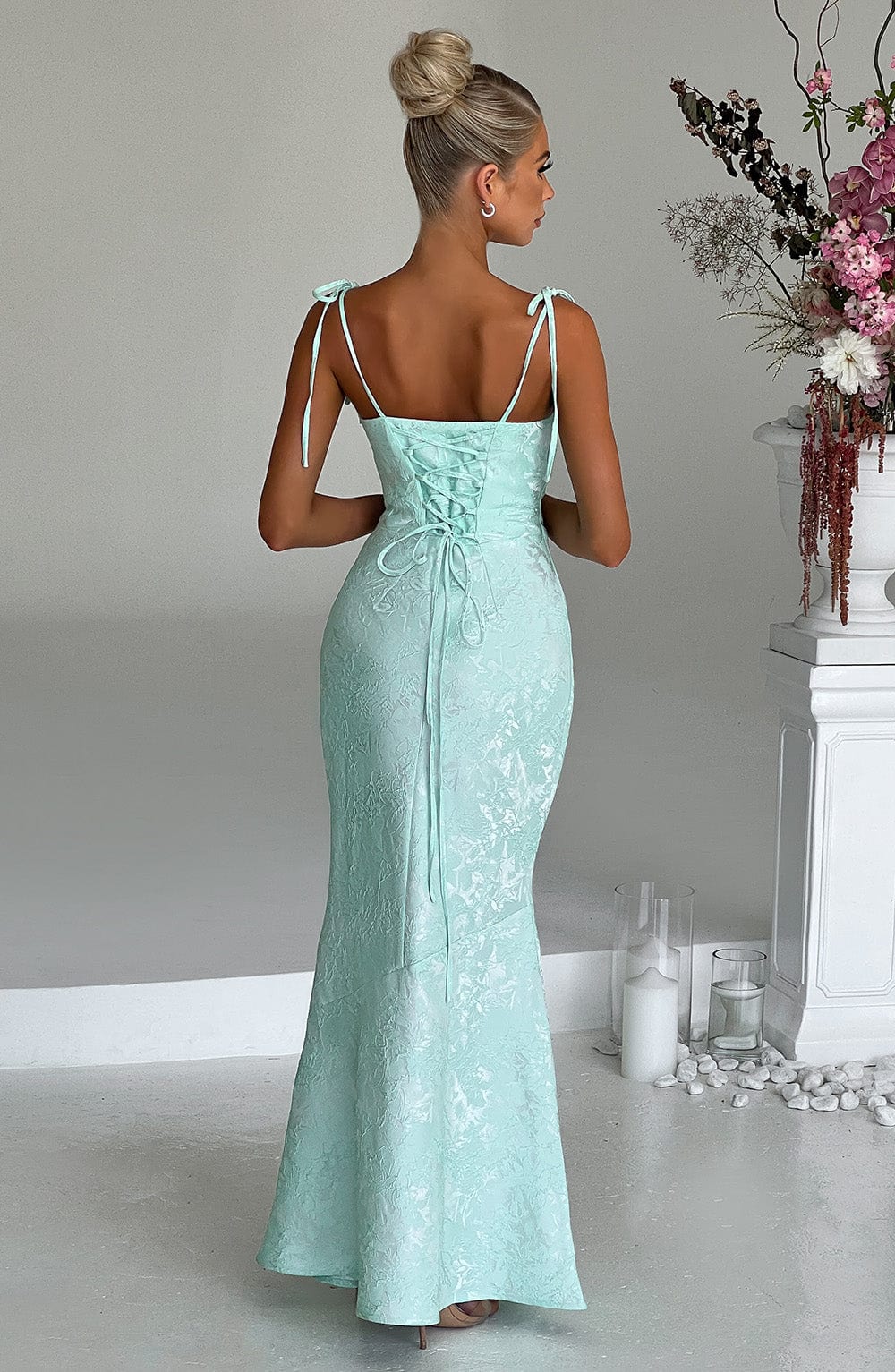 Whitney Maxi Dress - Mint Dress Babyboo Fashion Premium Exclusive Design