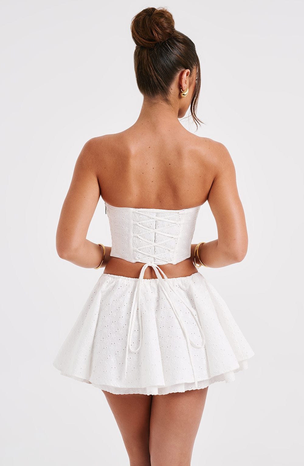 Winnie Mini Skirt - Ivory Skirt Babyboo Fashion Premium Exclusive Design
