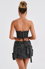 Yasie Corset - Black Tops Babyboo Fashion Premium Exclusive Design